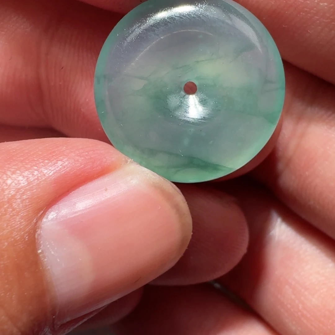 翡翠未镶嵌颈饰天然翡翠扣子