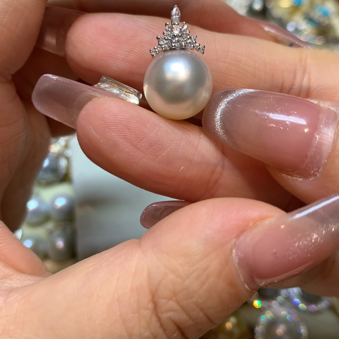 海水珍珠颈饰14K金镶嵌