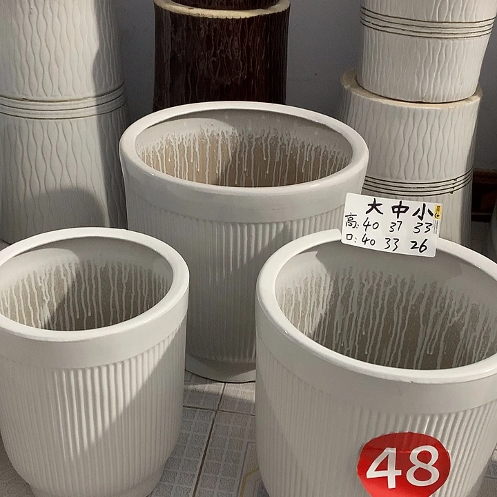 白细条纹大中小一套三个送托盘默认微瑕