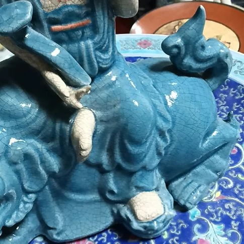 摆件鲁****骨陶瓷摆件不固定一件