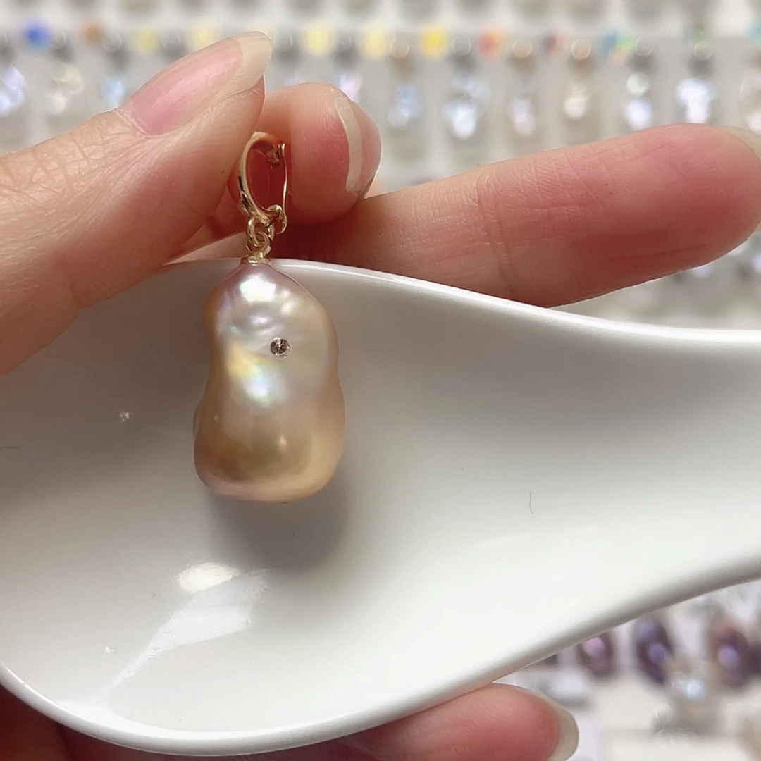 淡水珍珠耳坠未镶嵌