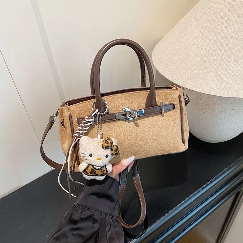 斜挎款手工斜挎包大容量包包简约复古托特包休闲6227