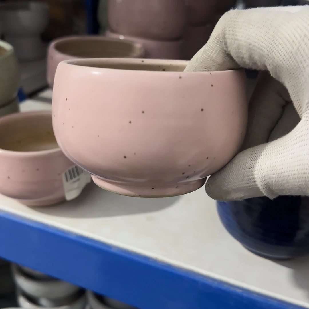 瓷片景德镇手工花盆