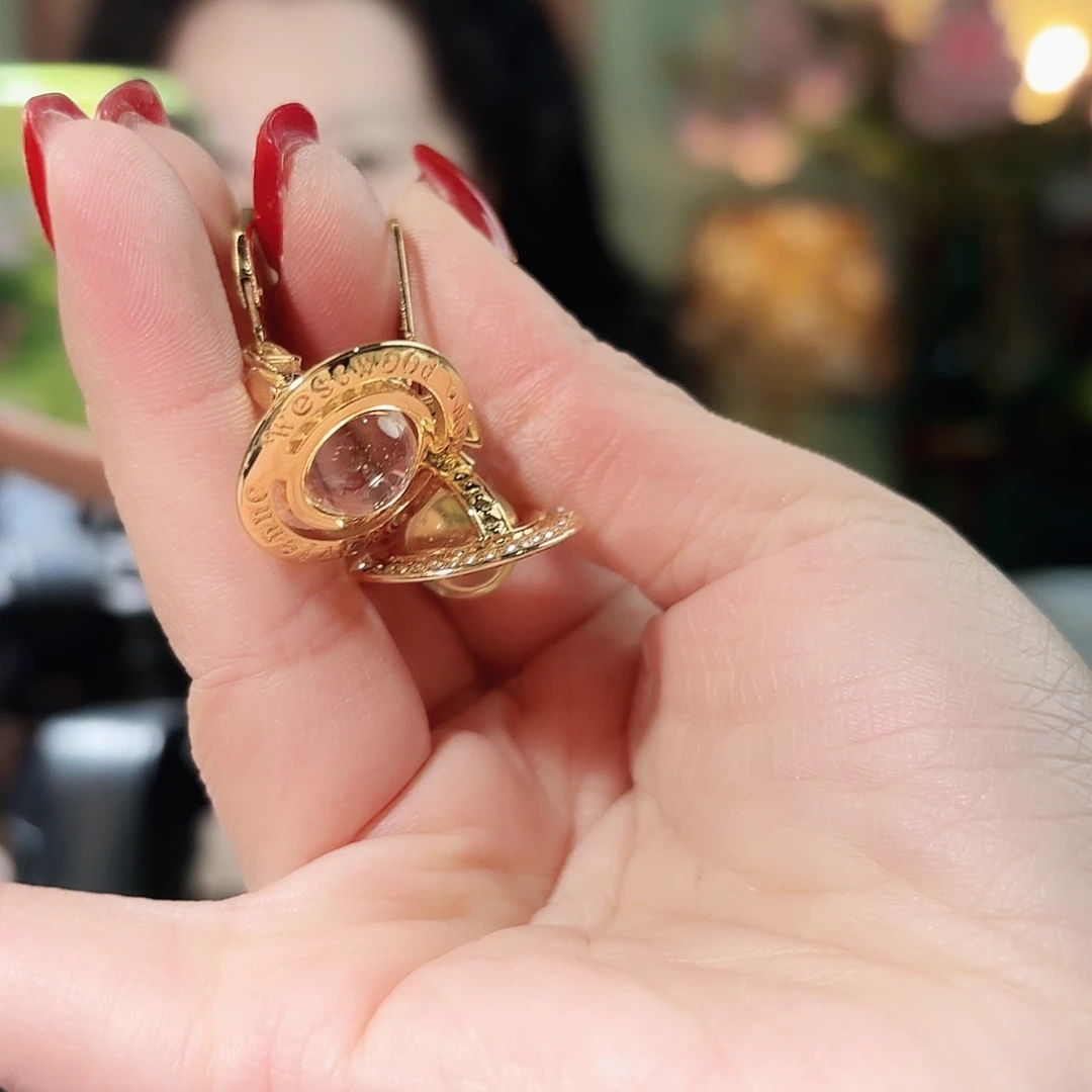 琉璃纯铜合金耳钉