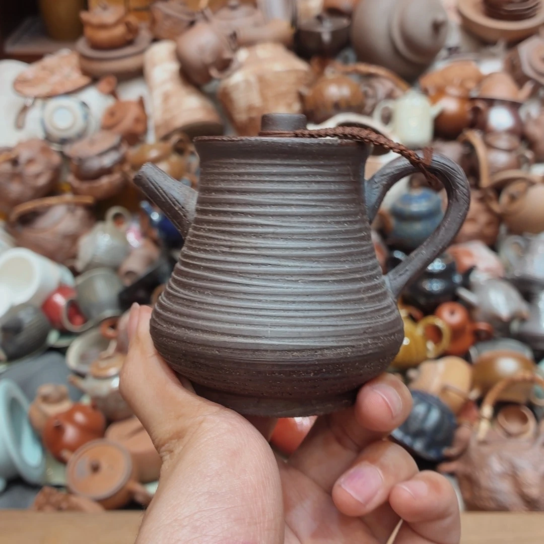 柴烧老岩泥高温茶器皿
