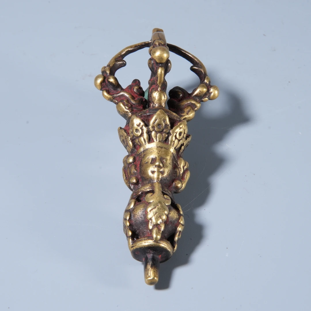 Tgz22 清代 铜金刚铃头