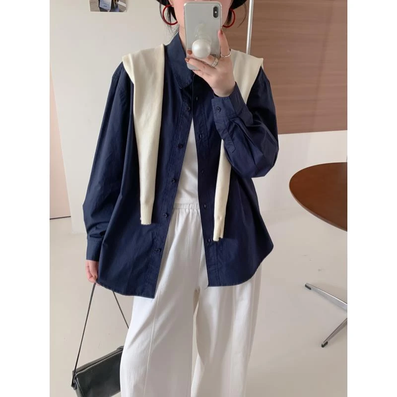 JF190501圆领女短外套女款宽松夹克显瘦长袖宽松设计感女士外套