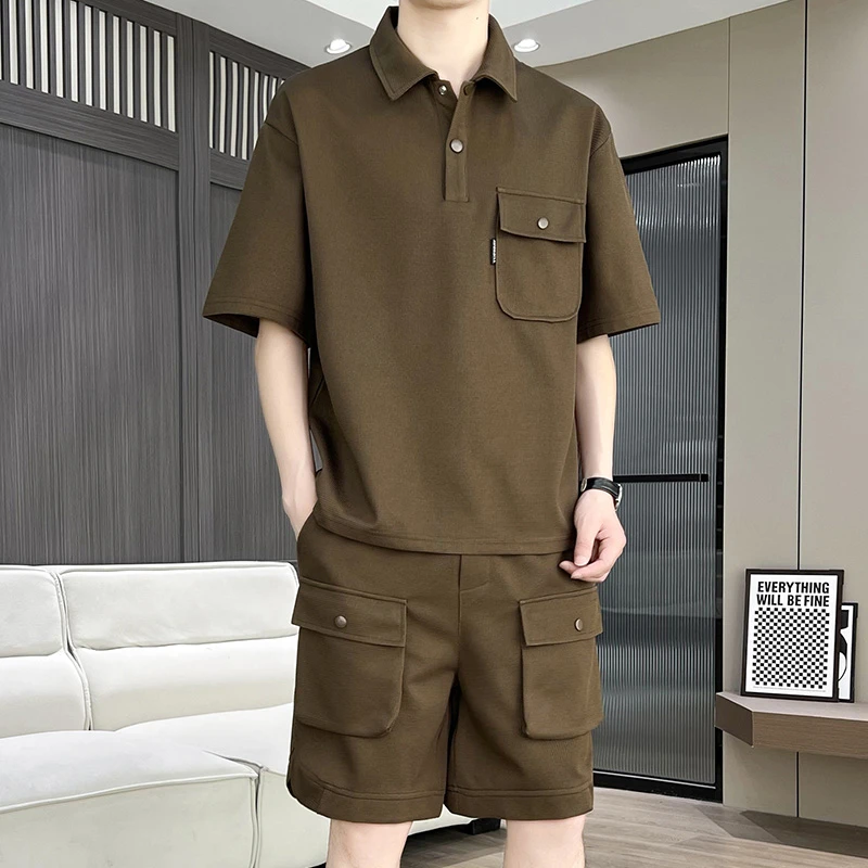 TUCANO/啄木鳥休闲运动套装夏季2025新款男士潮流时尚帅气两件套