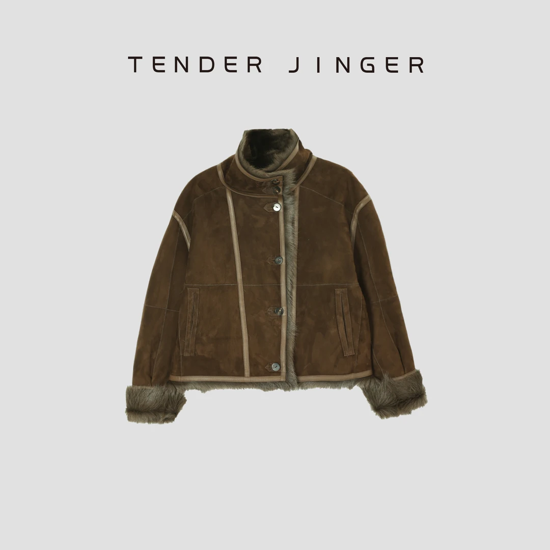 Tender Jinger【黑标】托斯卡纳山羊皮毛一体外套T54MYY41431