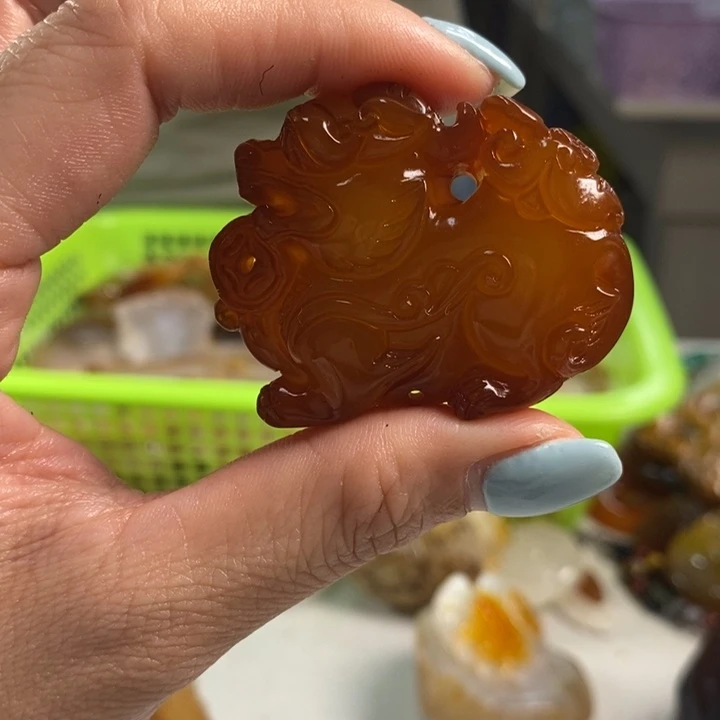 玛瑙/玉髓未镶嵌吊坠(不含链)