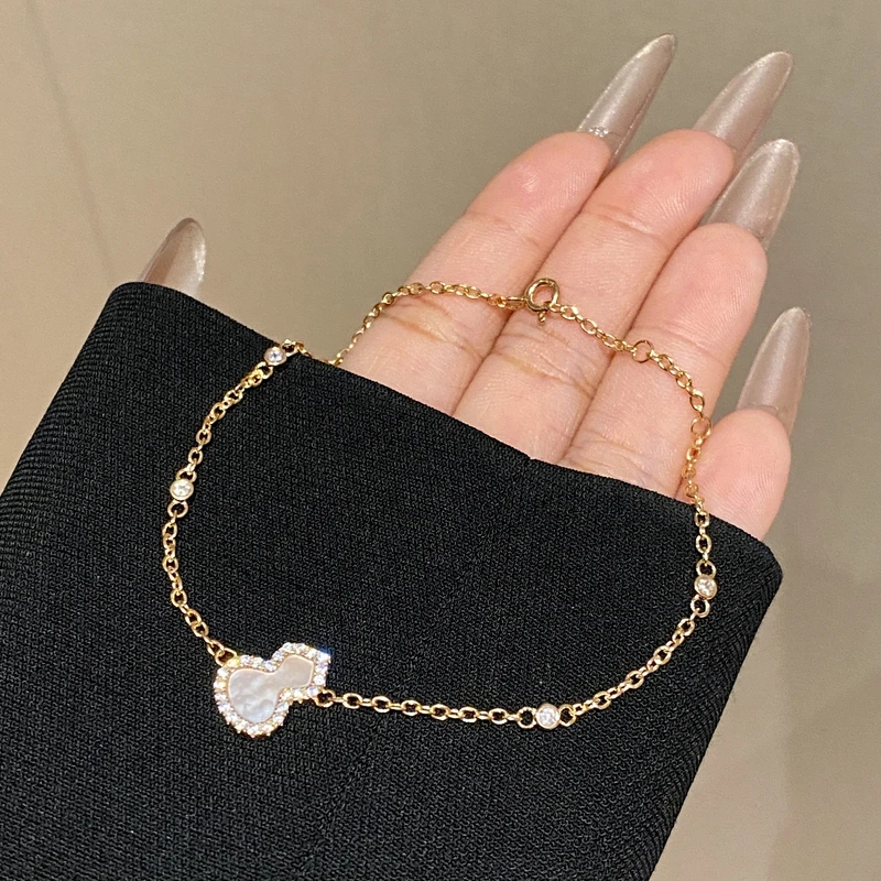 925银合成锆石手链 简约大气时尚高级感轻奢小葫芦手链A3213