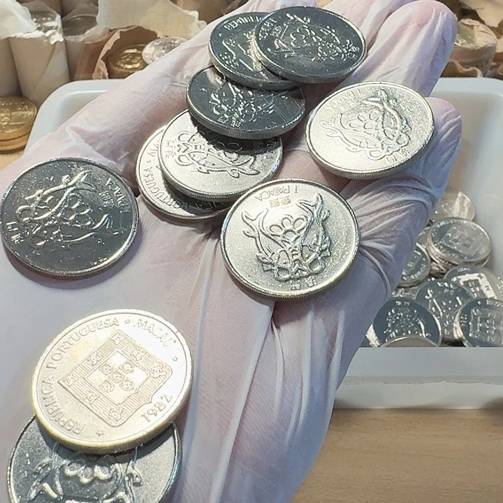 其他普通金属10枚，双鱼币，流通品