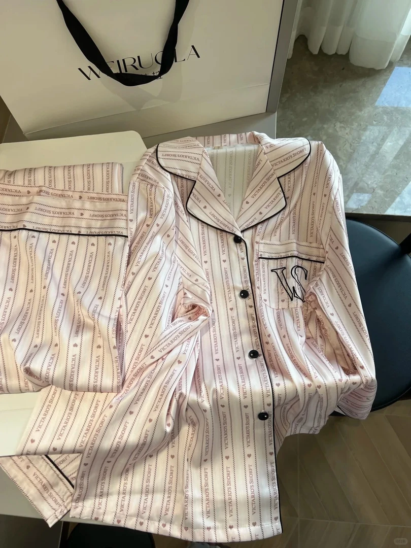 【DMXJ大梦想家】甜美气质高级感条纹睡衣女秋新款套装可外穿居家服