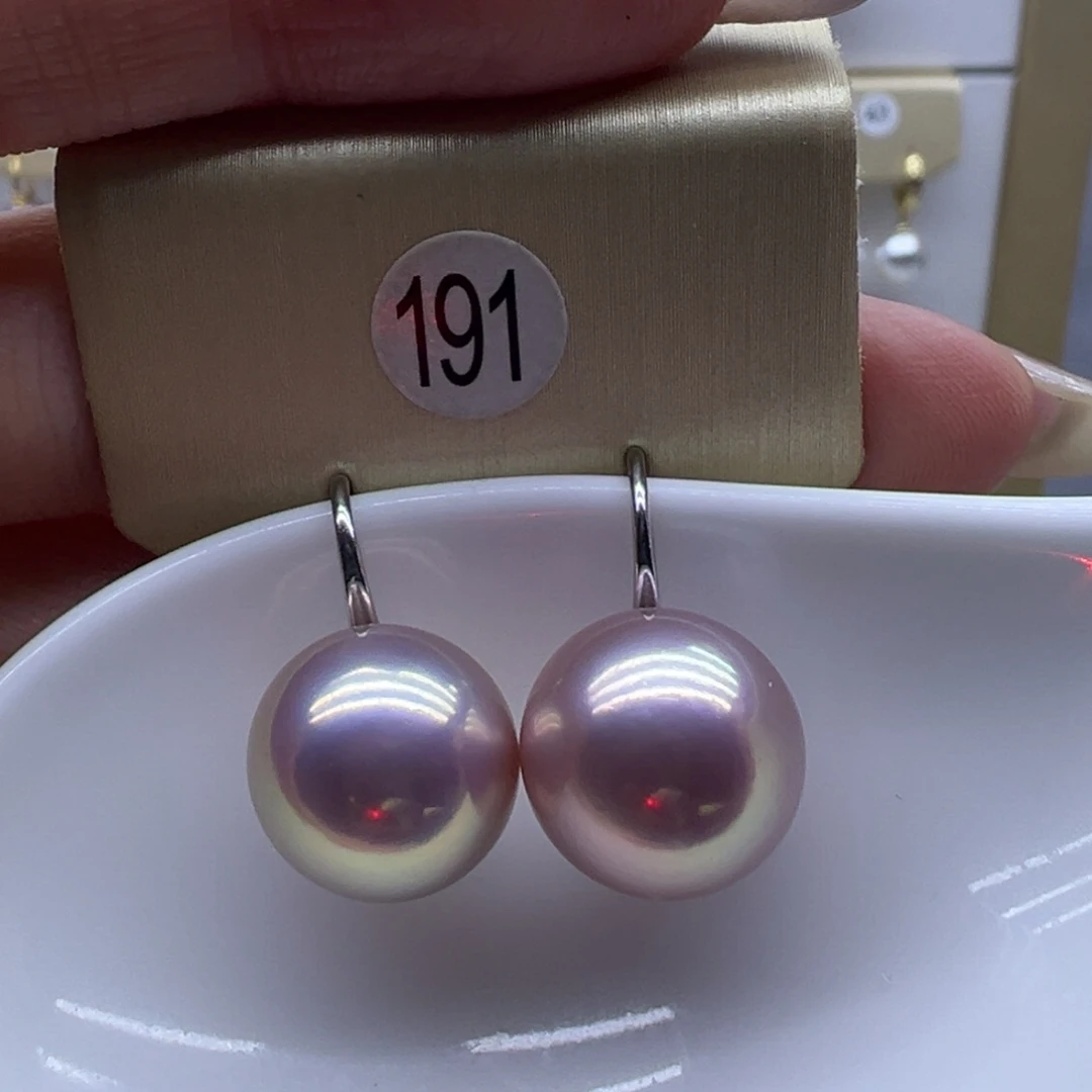 淡水珍珠耳饰银S925镶嵌