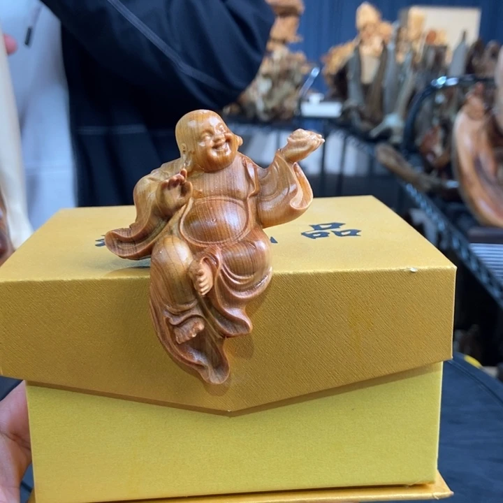 柏木（崖柏）手把件坐佛