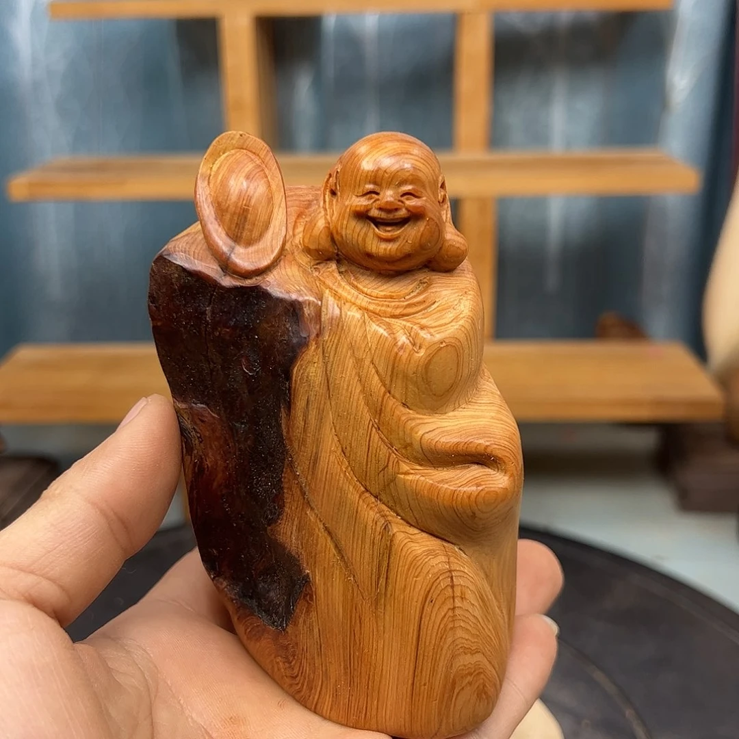 木如*崖柏木摆件手把件