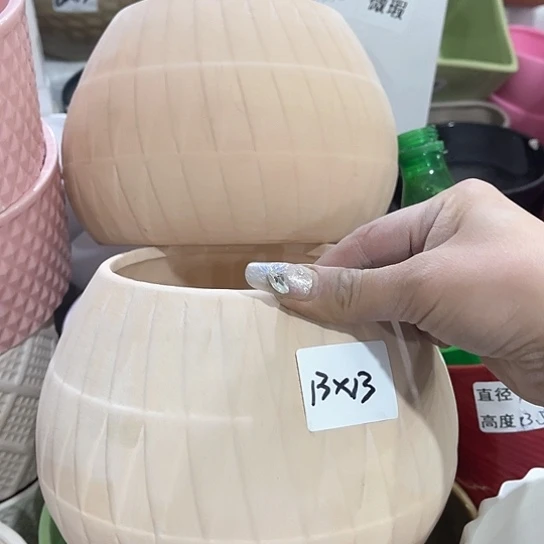 陶瓷外贸尾货多肉绿植陶瓷花钱