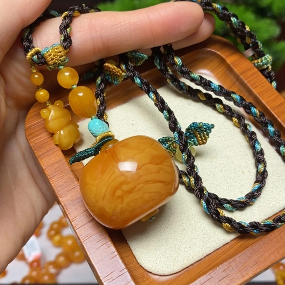【闪购商品】蜜蜡颈饰未镶嵌项链