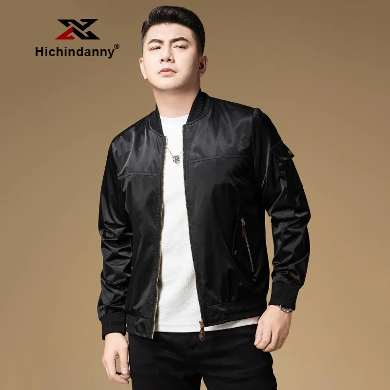 HICHIN防风飞行员夹克男士秋冬新款潮流运动茄克时尚棒球服外套