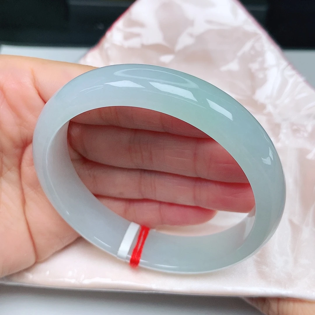 未镶嵌手镯翡翠冰胶甜绿16