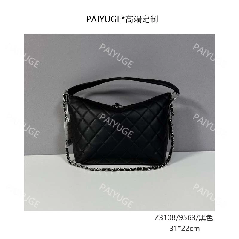 Z3108/9563/黑色  Paiyuge高端订制女士手提单肩包斜挎包2000孤品
