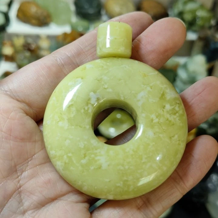 岫玉平安扣未镶嵌