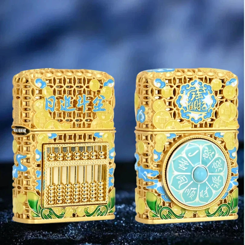 ZORRO佐罗珐琅日进斗金防风打火机男士送男友达人无油