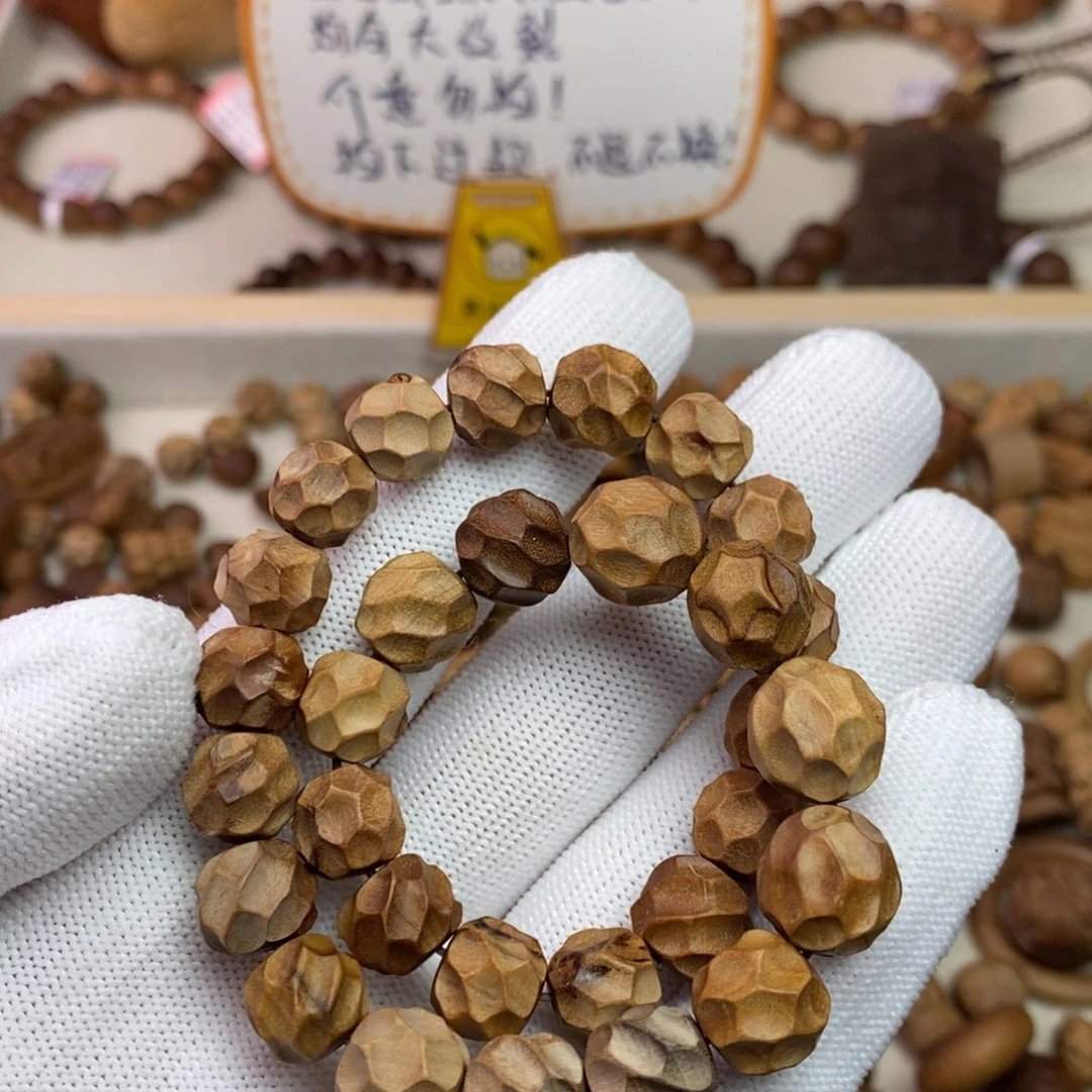 檀香木手串/手链6**7印度迈索尔老山檀手工无相手持