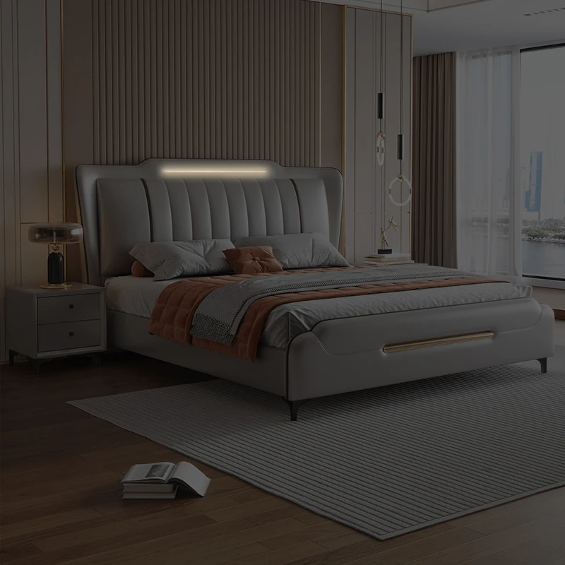 【主卧推荐】免洗1.8米主卧大床招财进宝婚床双人床软包床