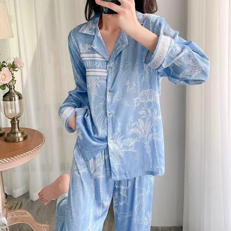 邹先森747-31高端定制睡衣新款长袖套装家居服可外穿时尚休闲