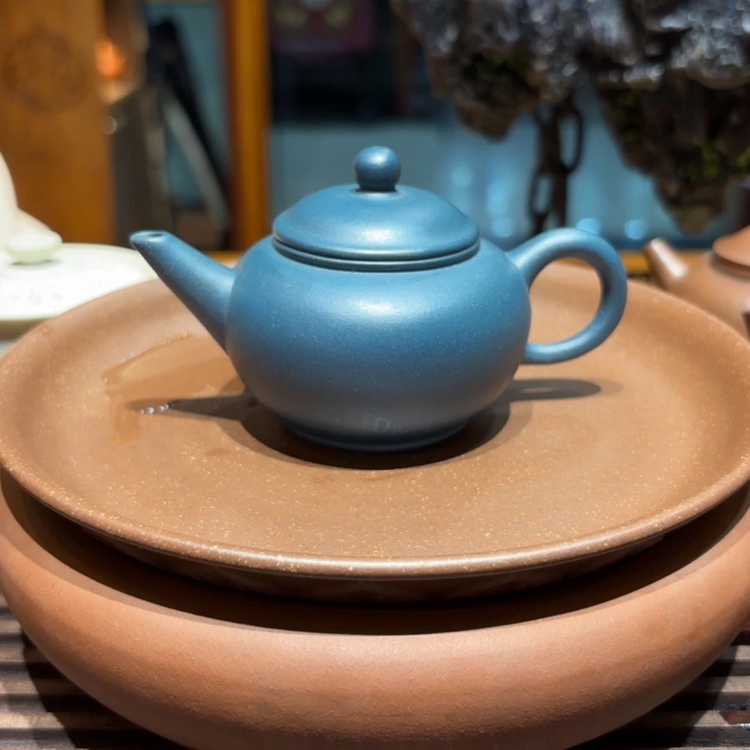 茶壶紫砂紫砂壶九十年代绿泥水平90cc