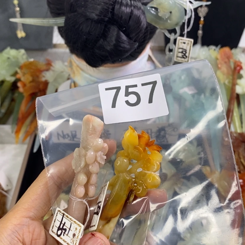 【闪购商品】岫玉发饰未镶嵌慧*儿