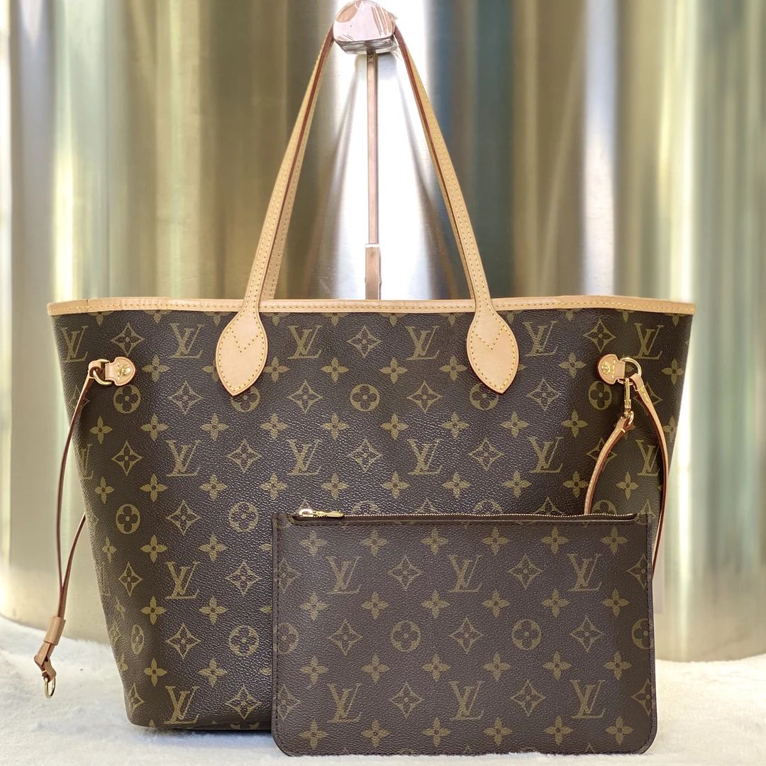 99新 LouisVuitton/路易威登 古有98新LV中号购物袋Nf子母包5645