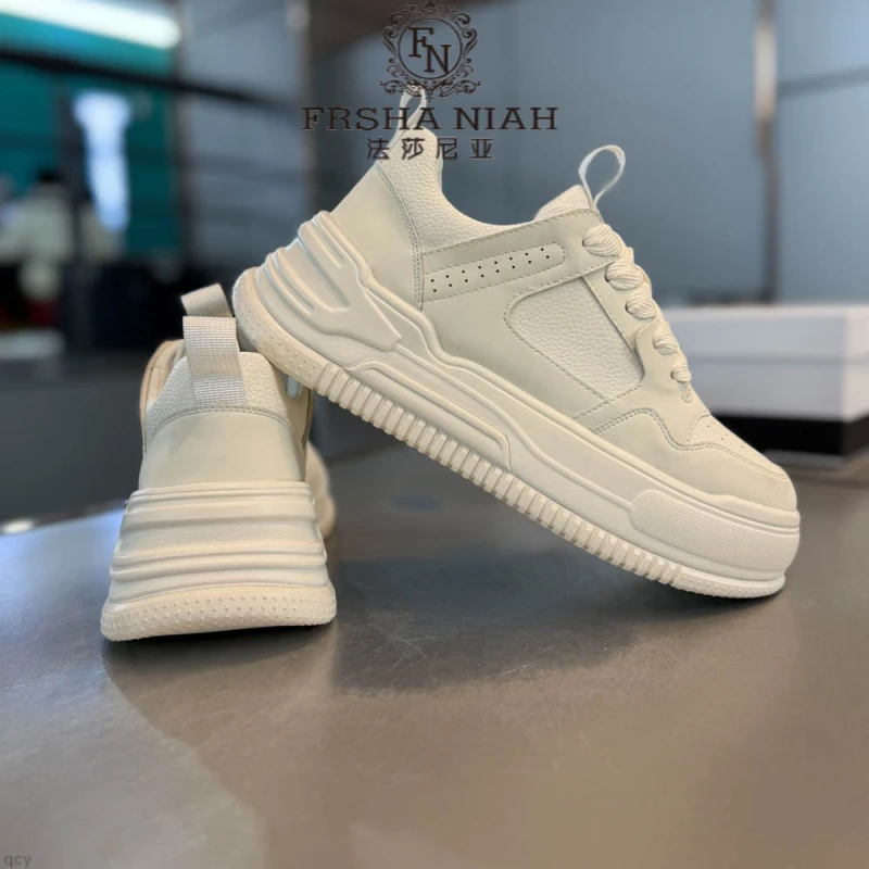法莎尼亚男新款潮流增高舒适百搭小白鞋韩版运动时尚百搭休闲板鞋