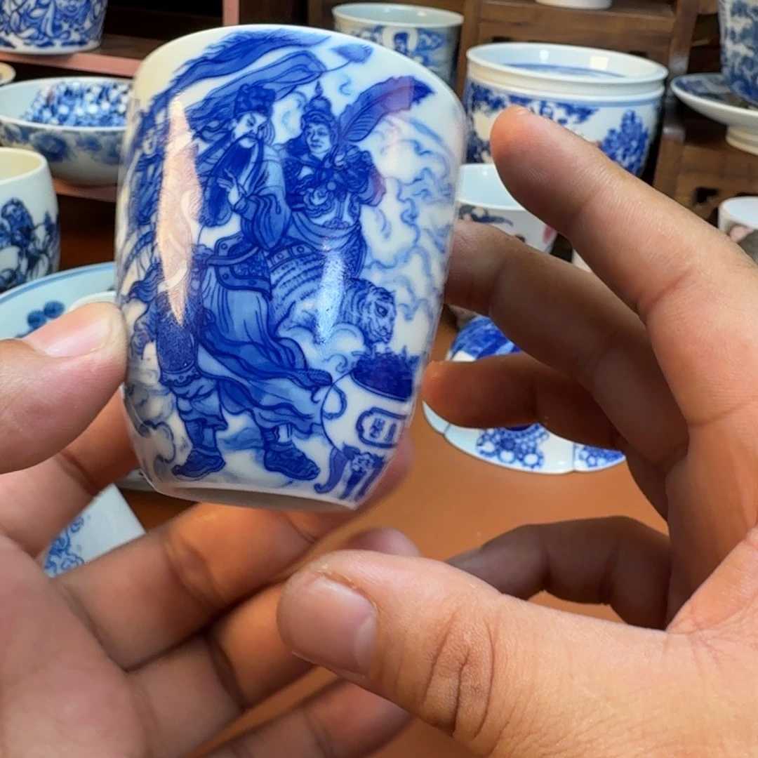 1***8陶杯子景德镇全手工手绘陶瓷