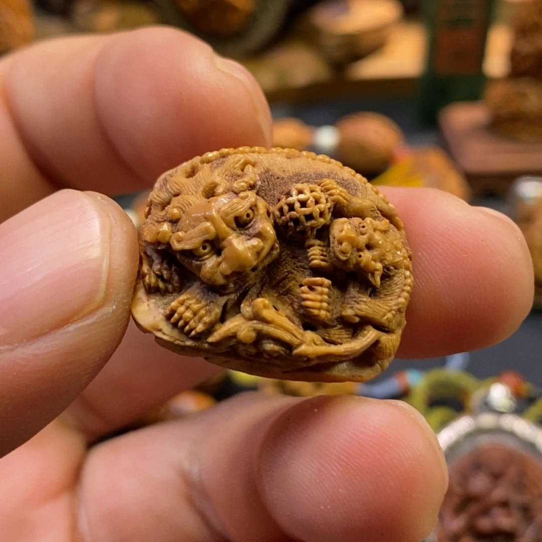 事事如意潍坊核雕桃核雕刻