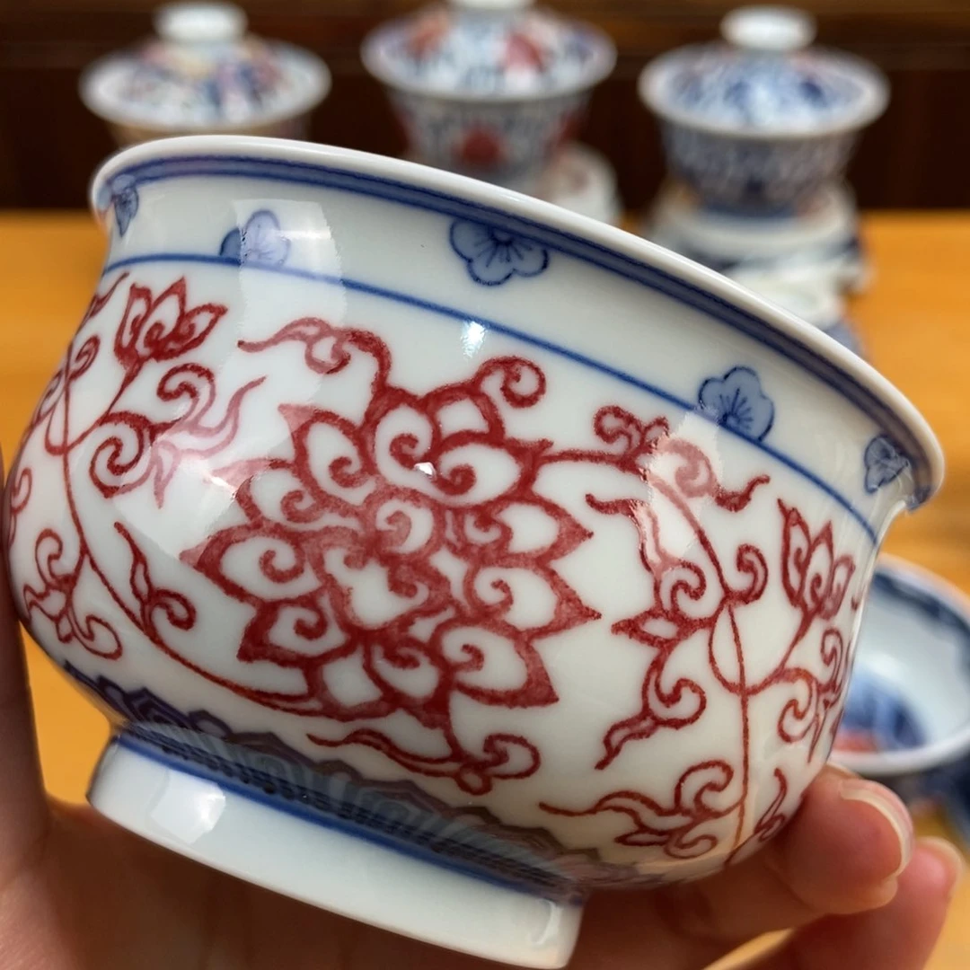 手绘现代茶具非古董
