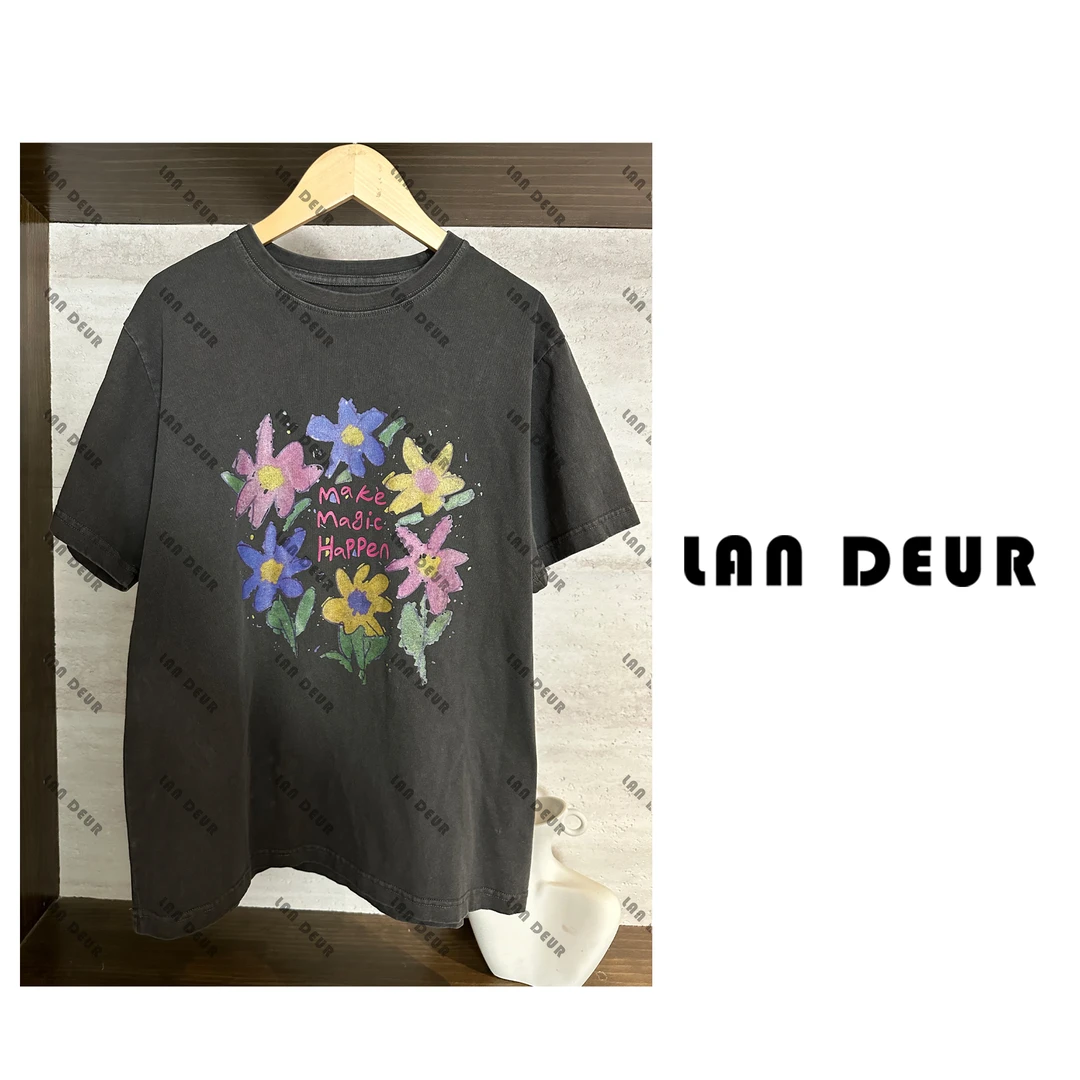 JIUJIU【蔷薇日记】时尚百搭设计感T恤