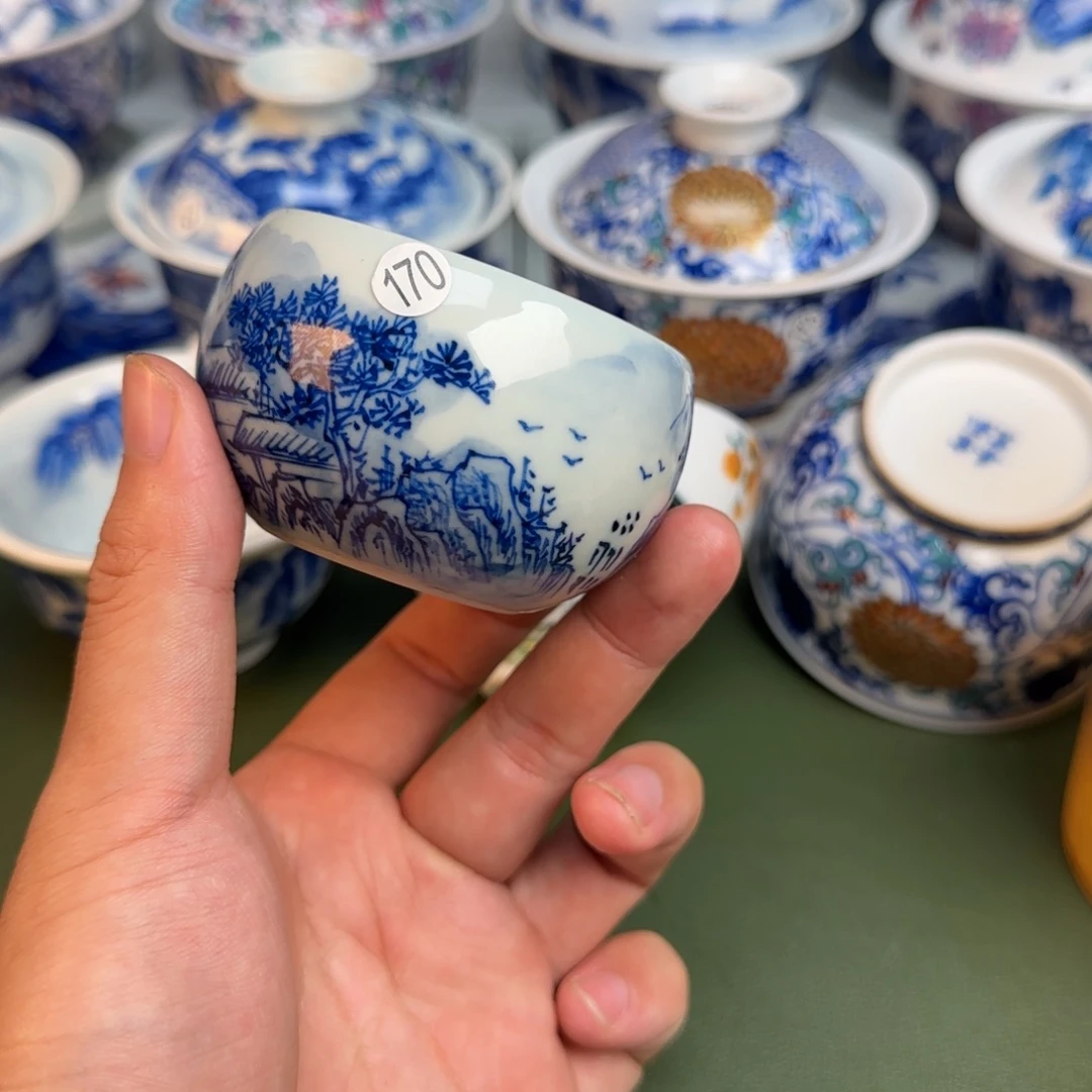 彦祖纯手工手绘茶具170