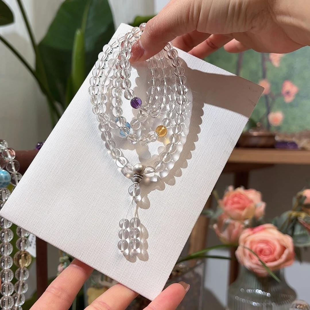 水晶手串未镶嵌设计款108