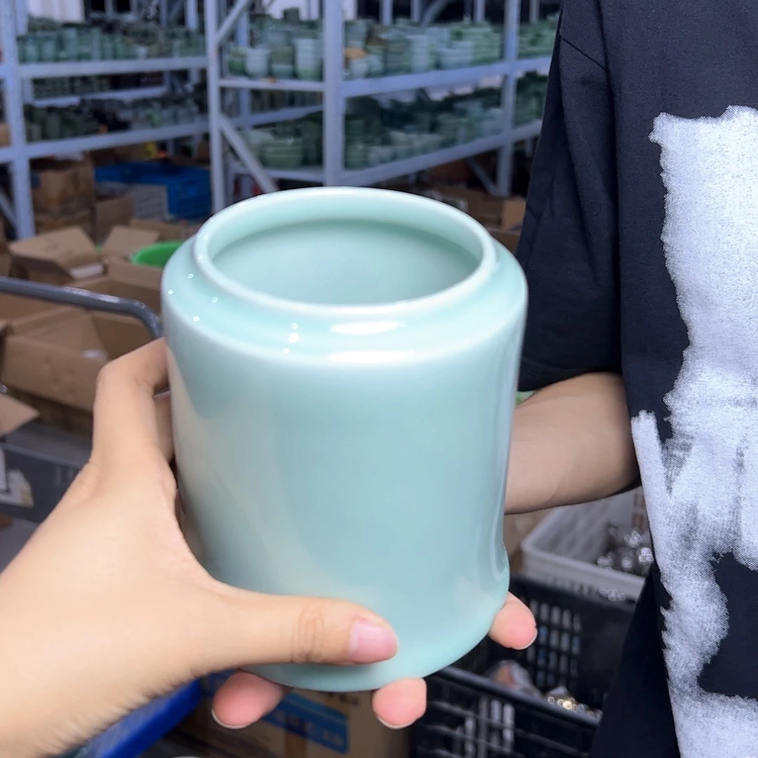 龙泉云间青瓷小米茶器