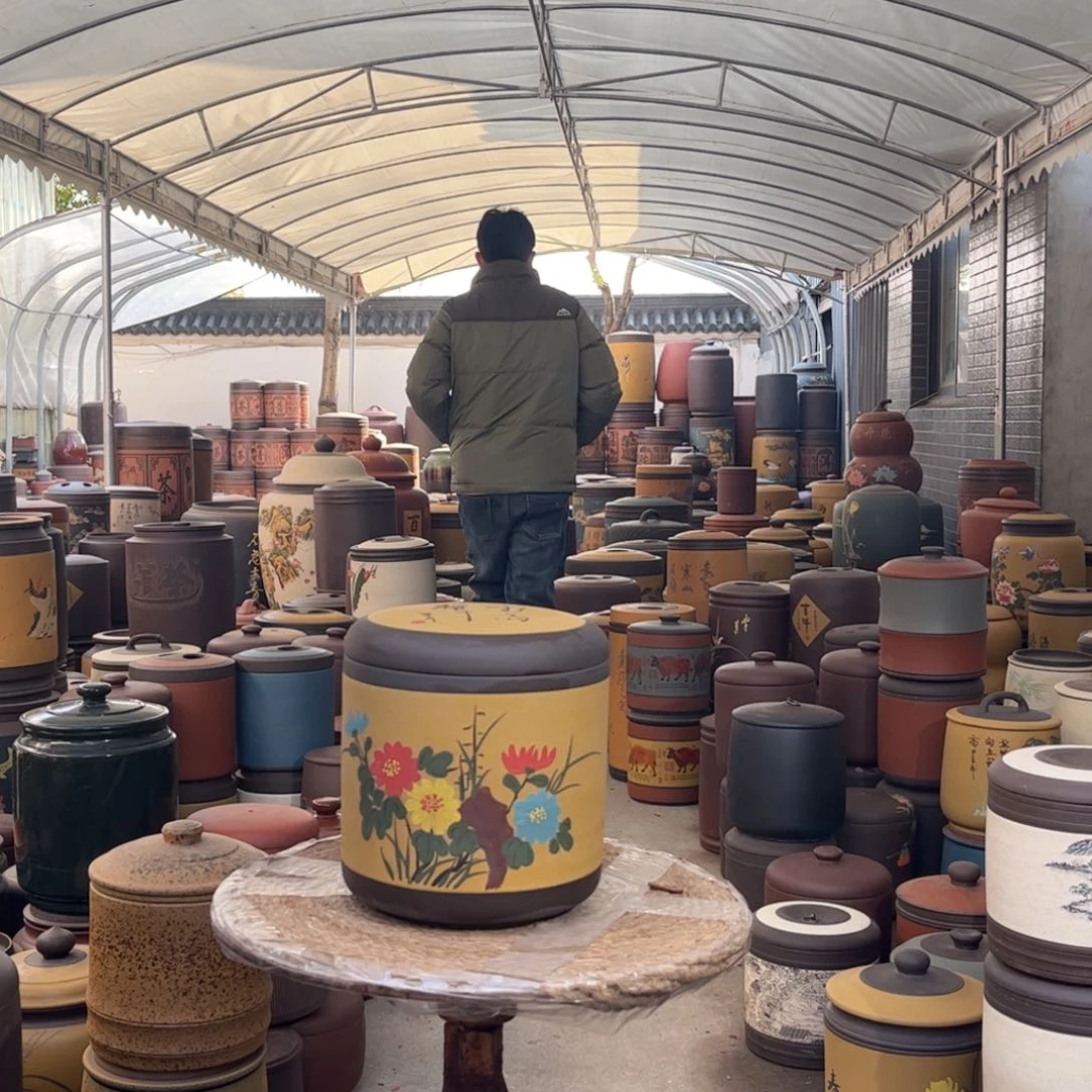 紫砂茶叶罐8 饼茶叶罐