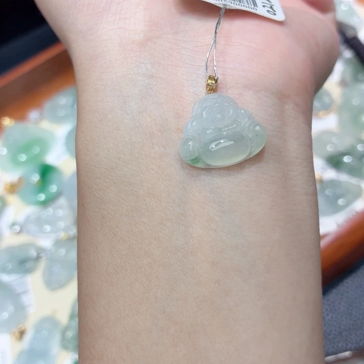 翡翠未镶嵌颈饰天然