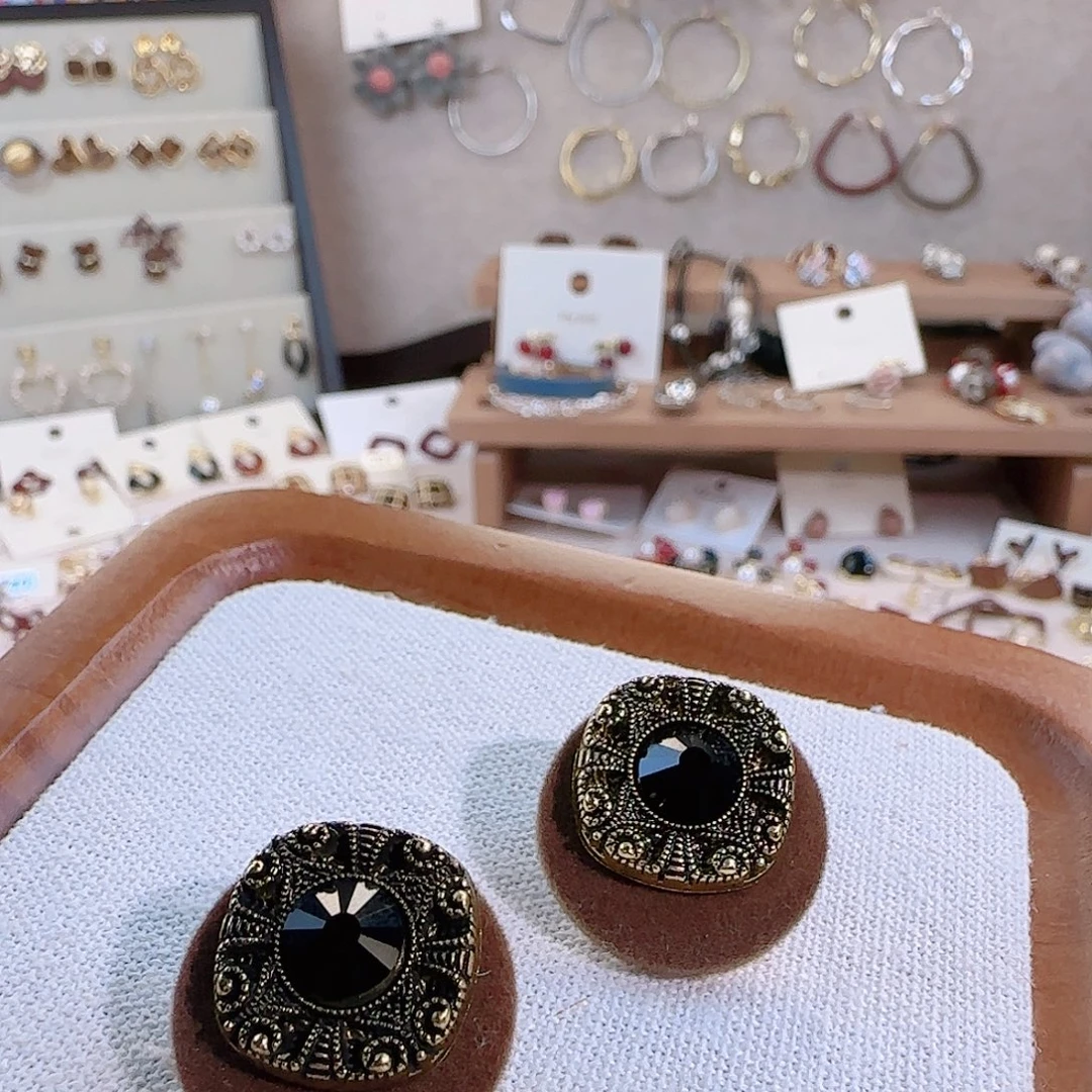 仿珍珠铜合金925银耳钉