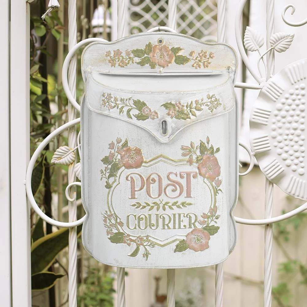 欧式复古铁艺信箱创意家居意见箱壁饰收纳箱户外花园壁挂装饰摆件