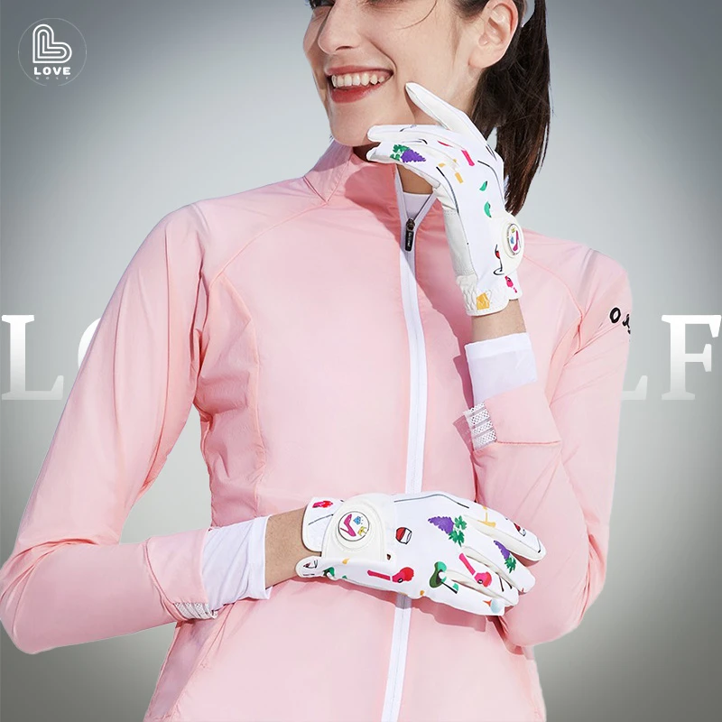 高尔夫手套女款Lovegolf全指双手高弹力手套透气舒适双手防滑耐磨