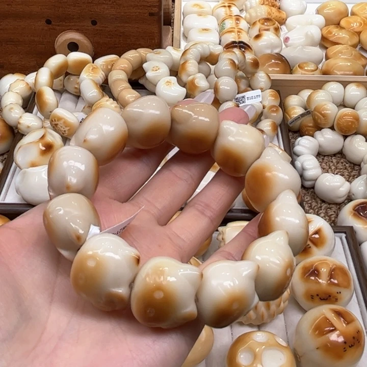 手串菩提根/象牙果10.30.43象牙果碳烤kt猫头微瑕