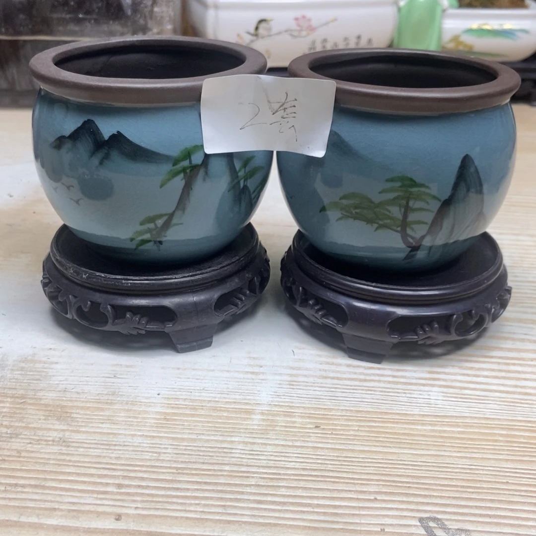 瓷片陶瓷花盆陶瓷艺术