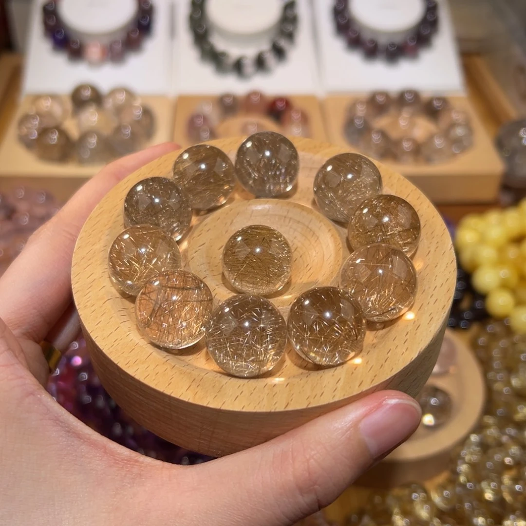 水晶手串未镶嵌夭*·定制款打孔不退不换