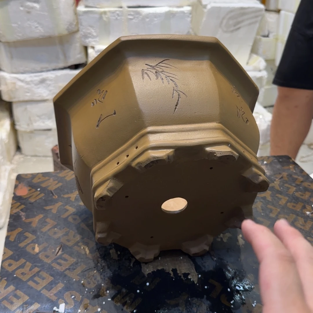 紫砂花盆口径27.17口径